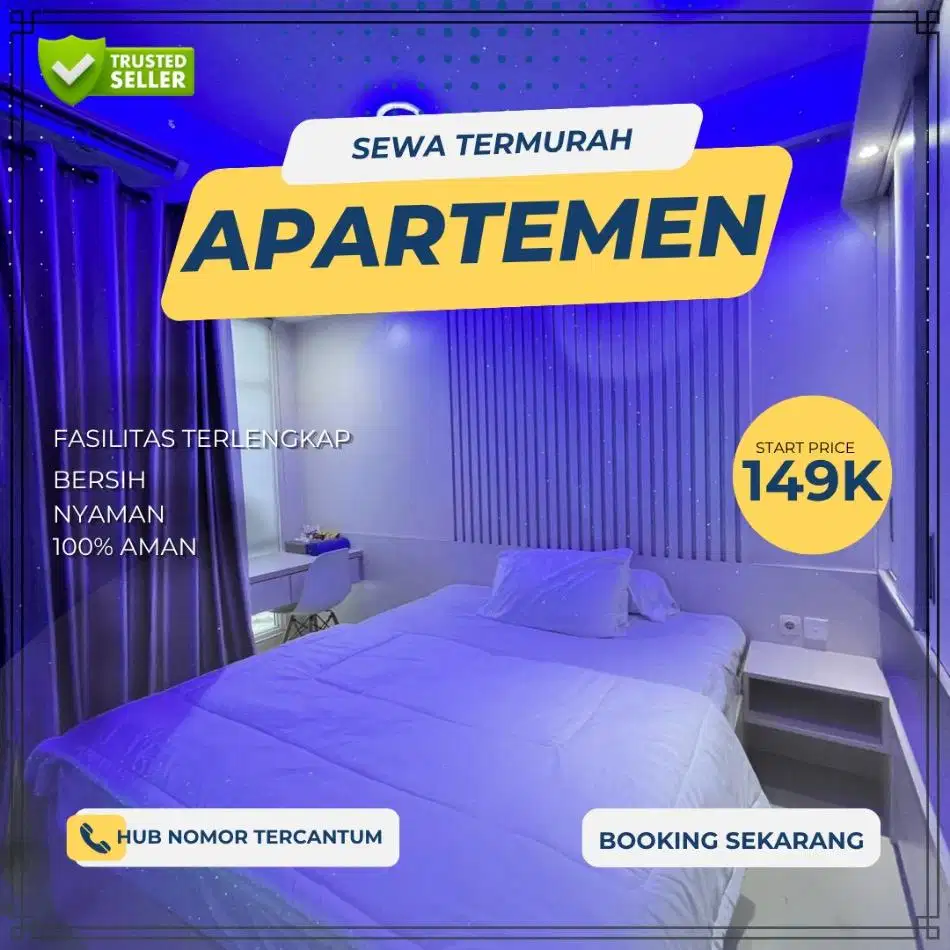 Sewa Apartemen Urbantown Serua Harian/Transit