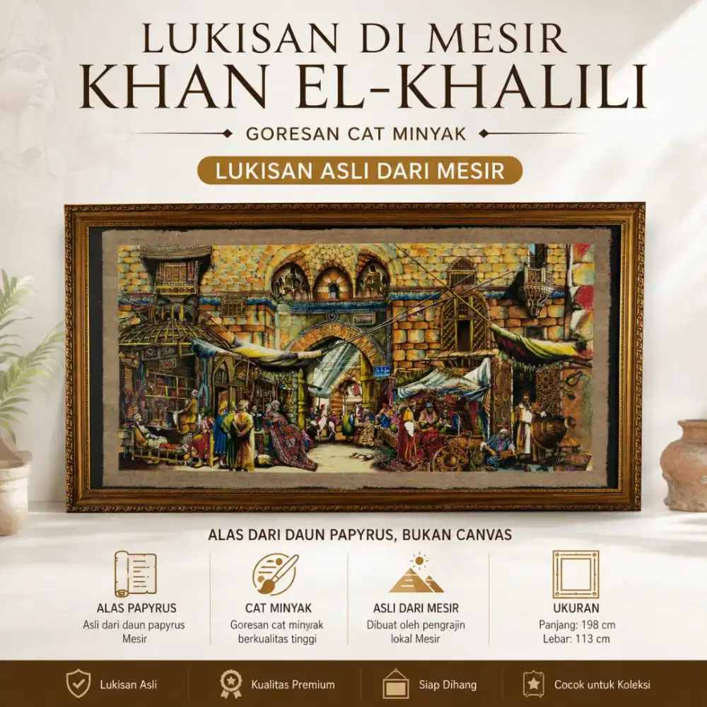 Lukisan: Khan El-Khalili, Mesir