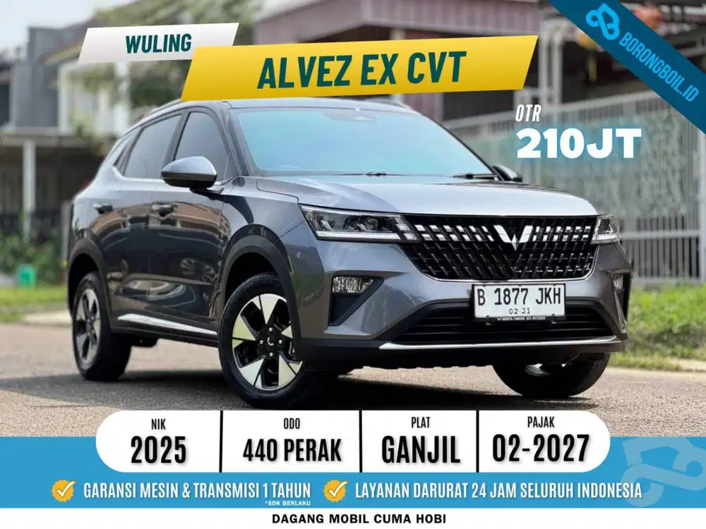 TERMURAHH Wuling Alvez Ex Sunroof AT Abu Abu Metalik 2025