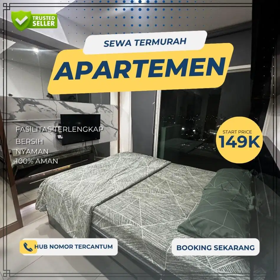 Sewa Apartemen TREEPARK CITY Cikokol Harian/Transit Termurah Tangerang