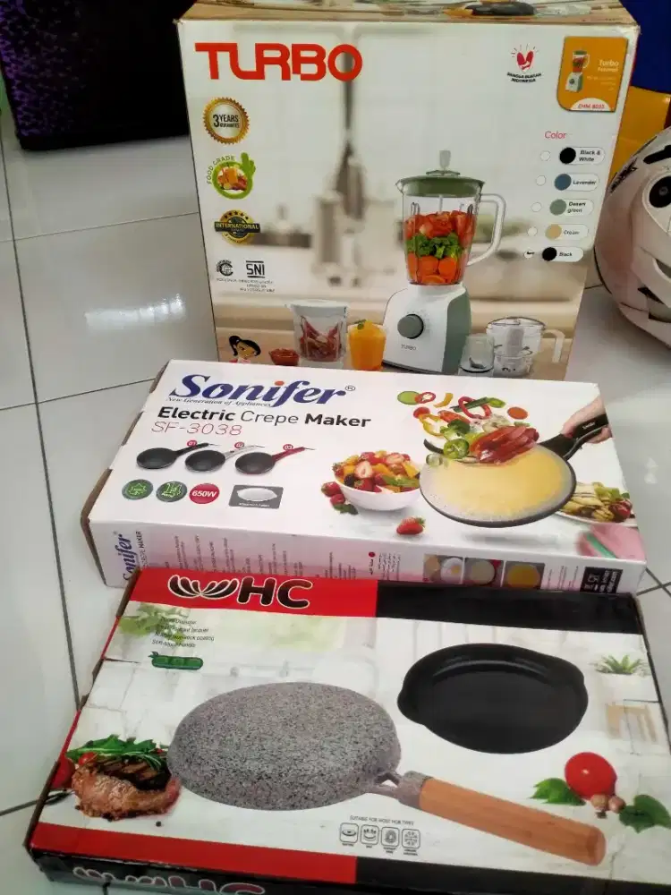 D jual 3 barang blender turbo dua cetakan kulit risol