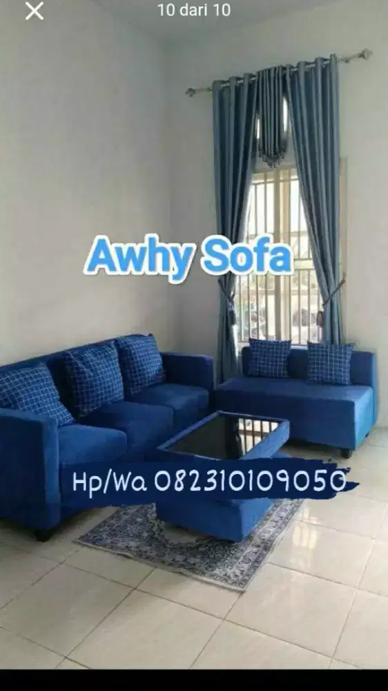 Sofa L minimalis Ruangtamu Murah
