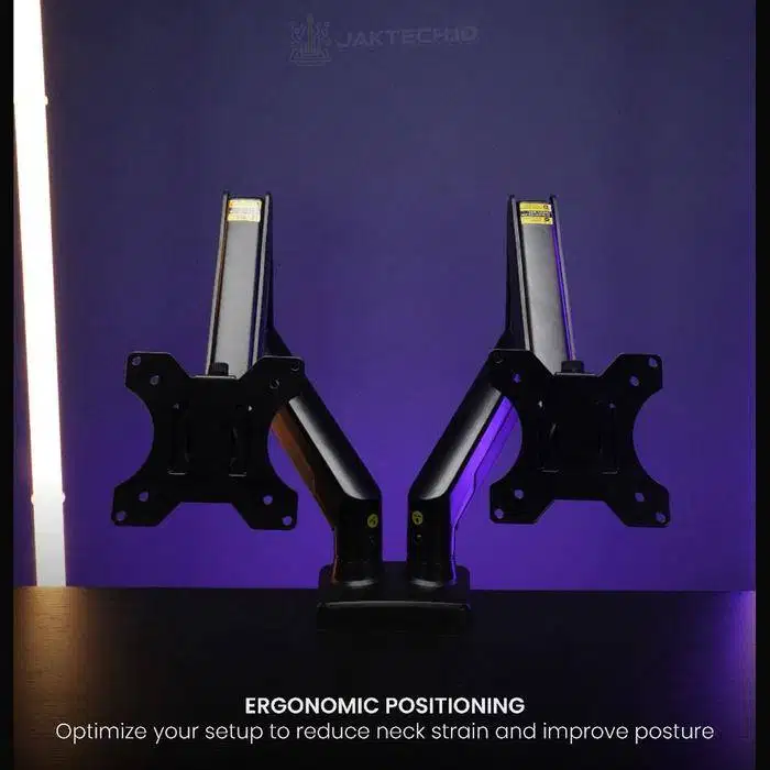 Bracket Dual Monitor Sades Ryunix Nitto  Gas Spring LED LCD TV 75x75