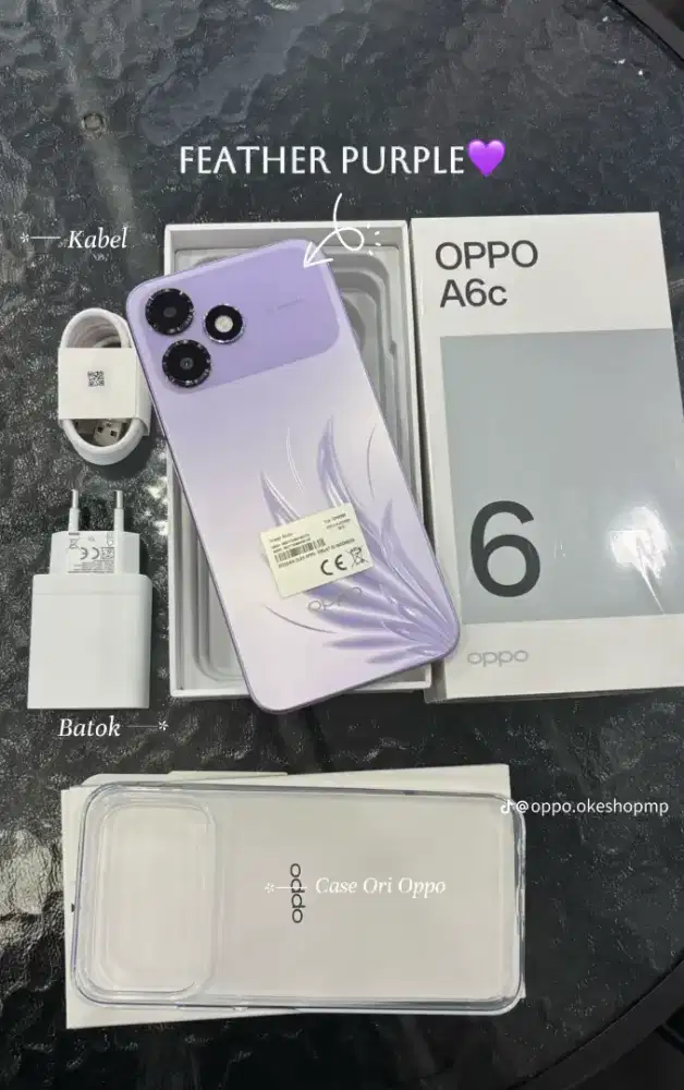 Oppo A6c segelbox resmi ori