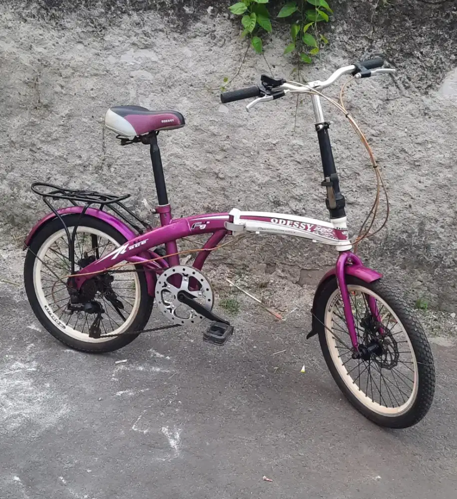 Jual sepeda lipat odessy uk 20 speed 7 rem doble disc.