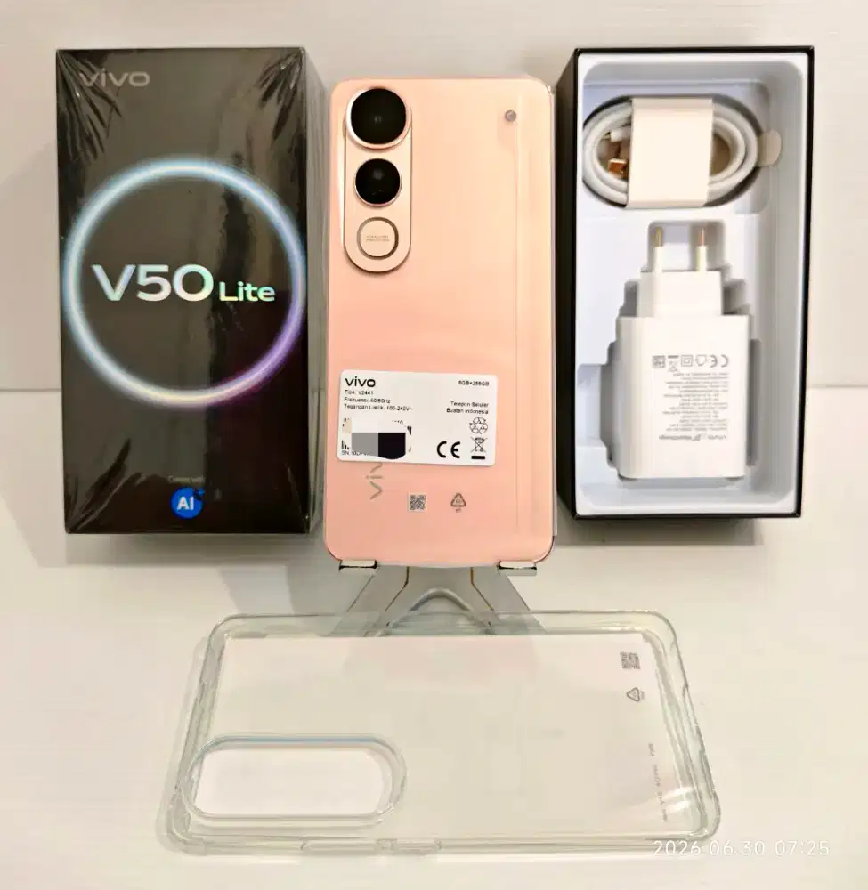Vivo V50 Lite 4G NFC 8/256 Gb BNOB Garansi Resmi 26 Juni 2027 bs TT/BT