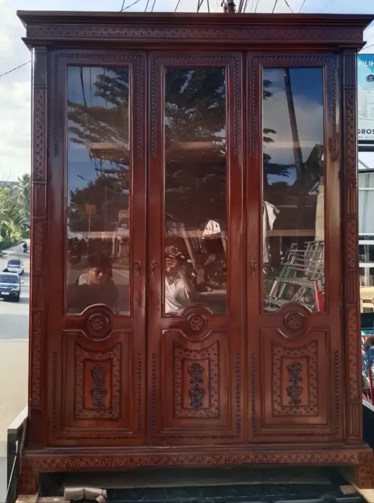 Lemari buffet kayu t. 2meter