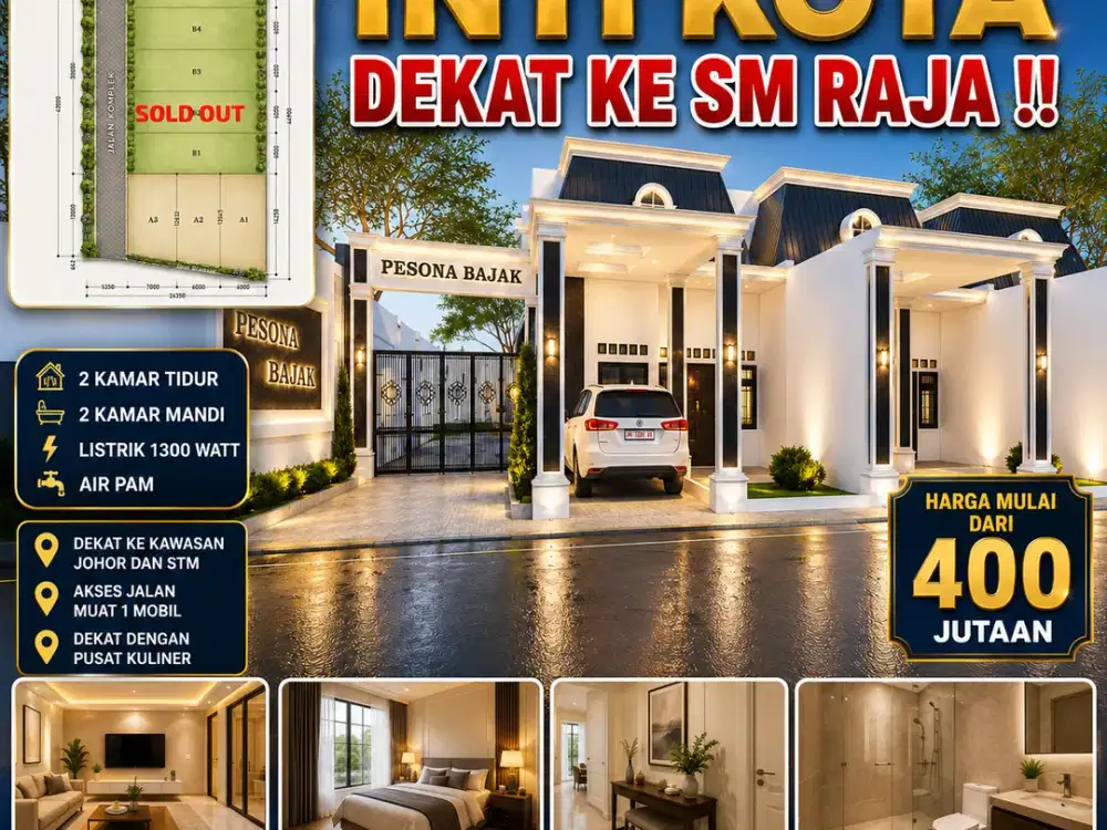 TERMURAH DI JL BAJAK 2H SM RAJA