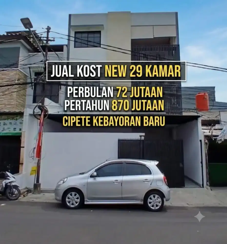 JUAL KOST KOSAN KOSTAN BARU AREA CIPETE KEBAYORAN BARU JAKARTA SELATAN