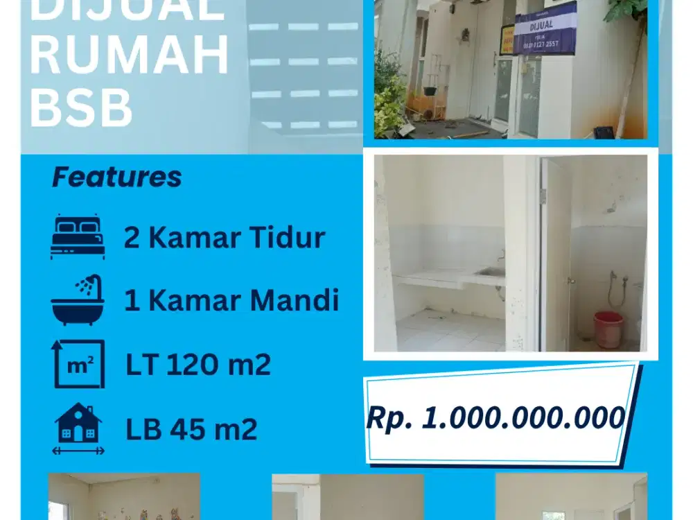 Jual Rumah Minimalis Murah  BSB Semarang Barat