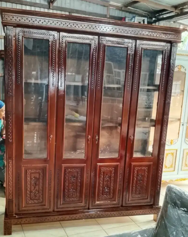 Lemari buffet kayu t. 2meter