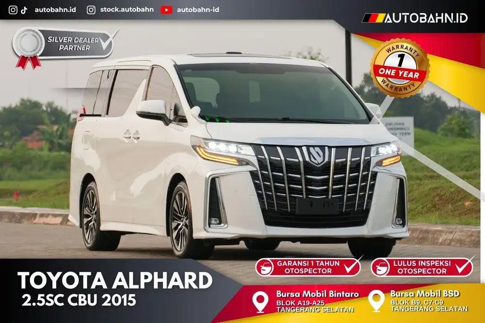 (DP 35jt) Toyota Alphard SC 2.5 CBU JAPAN 2015