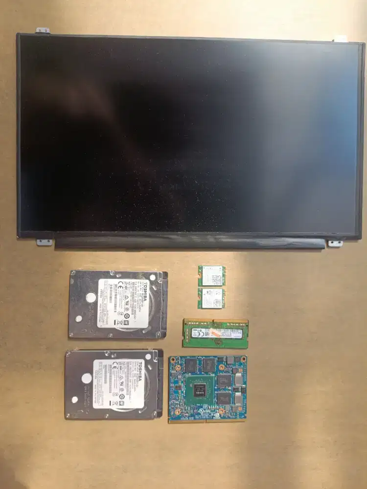 Sparepart Laptop HDD 2.5 1TB Wifi Card LED FHD VGA Laptop