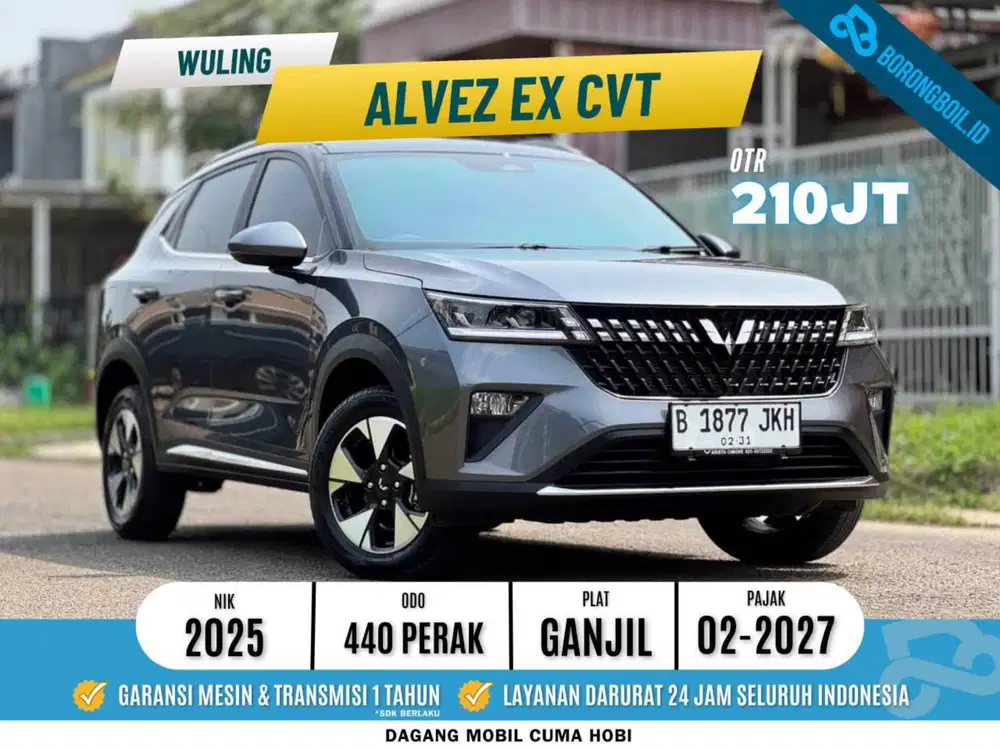 KM 440 PERAK! WULING ALVEZ EX SUNROOF AT ABU ABU METALIK 2025