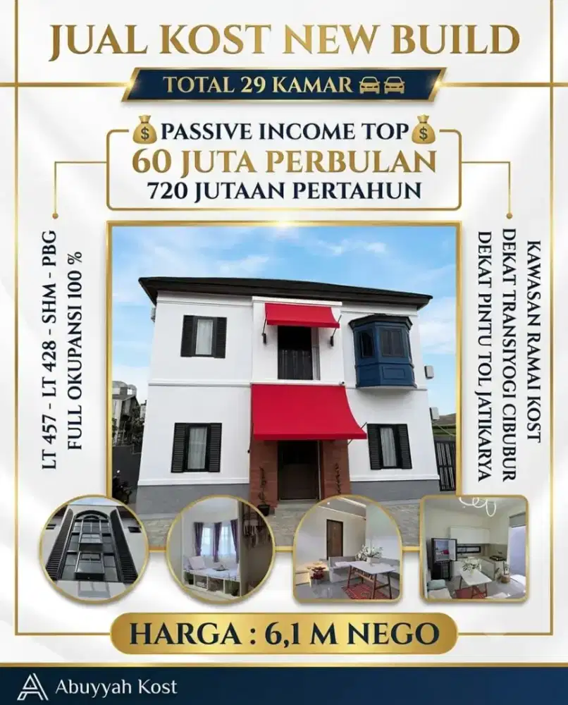 JUAL KOST KOSAN DEKAT PINTU TOL CIMANGGIS CIBITUNG TRANSYOGI CIBUBUR