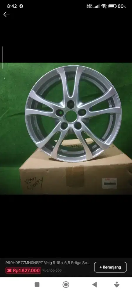 Velg Original Suzuki Ertiga sporty Ring 16