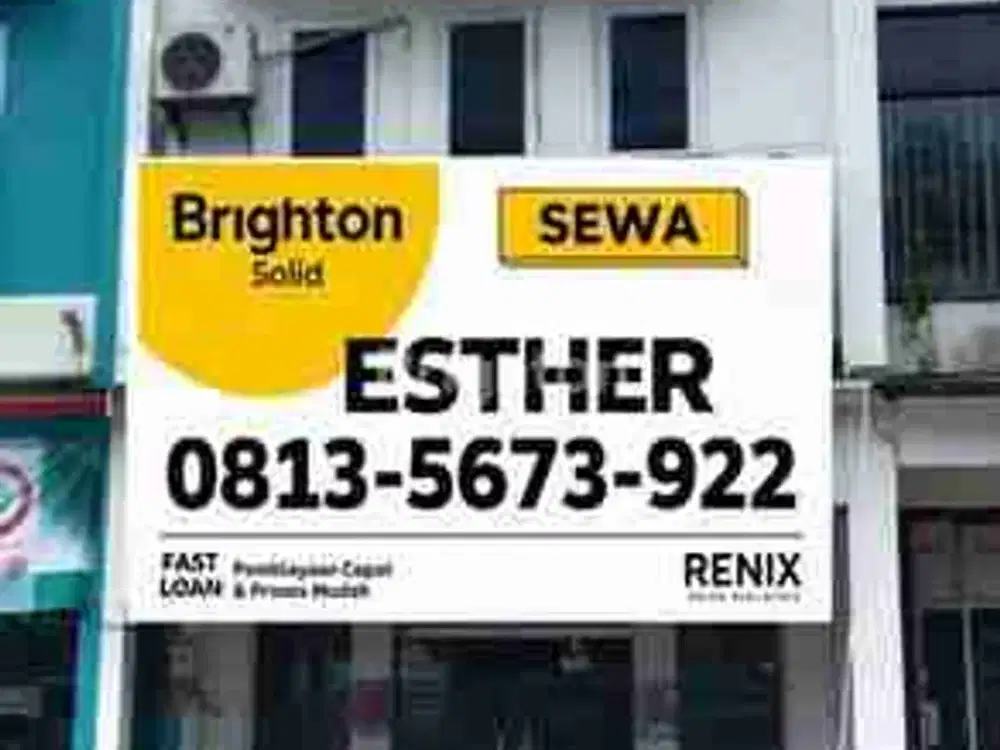 Shophouse for rent. Sewa Ruko depan jalan utama lokasi MT Haryono