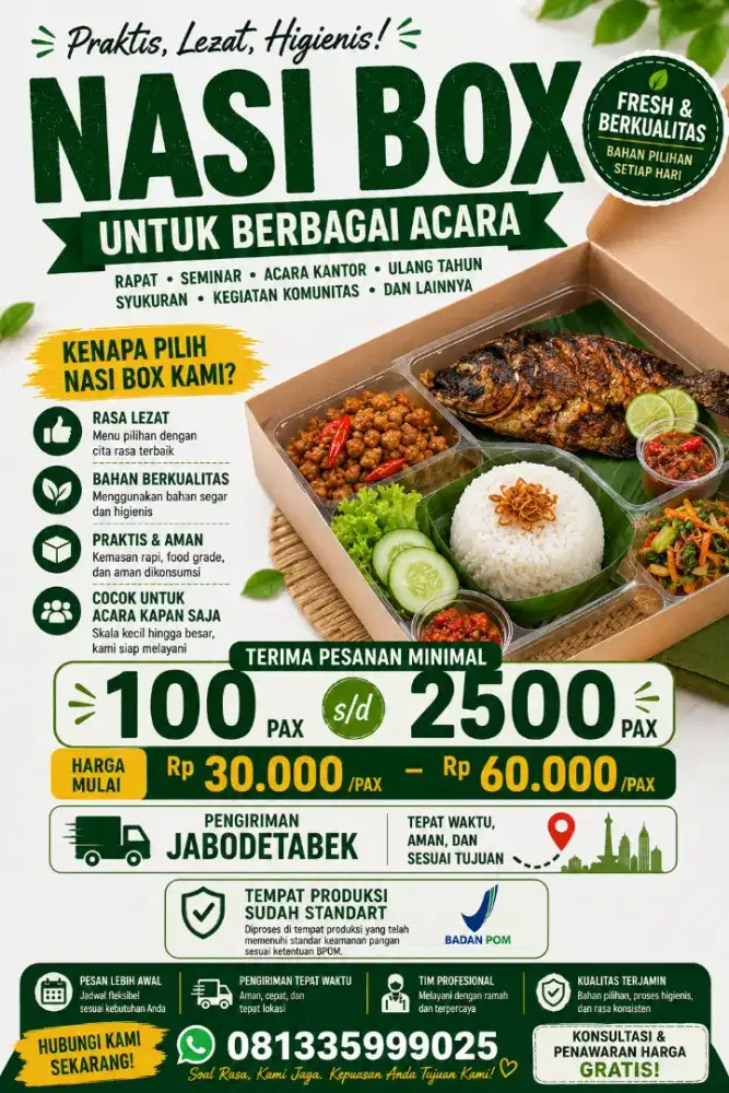 Nasi Box dan Snack Box