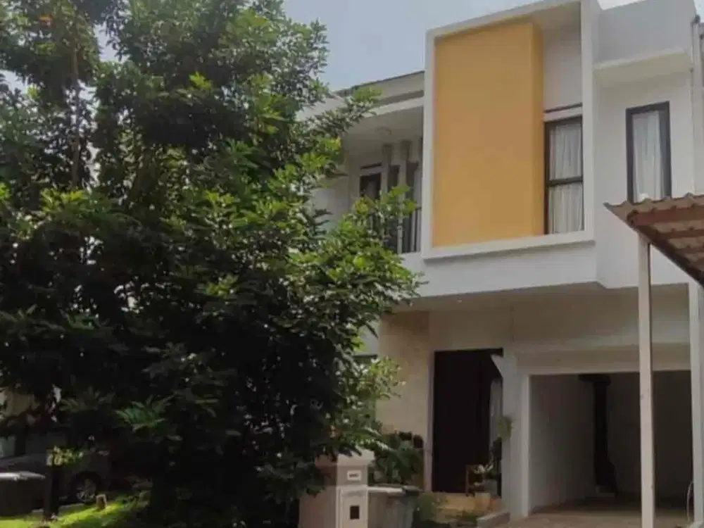 Disewa rumah di Cluster Newton Scientia Gading Serpong sudah renovasi semi furnish dan rapi