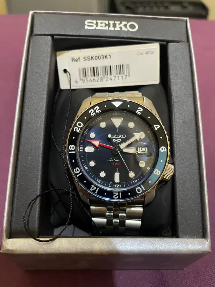 Seiko 5 gmt batman
