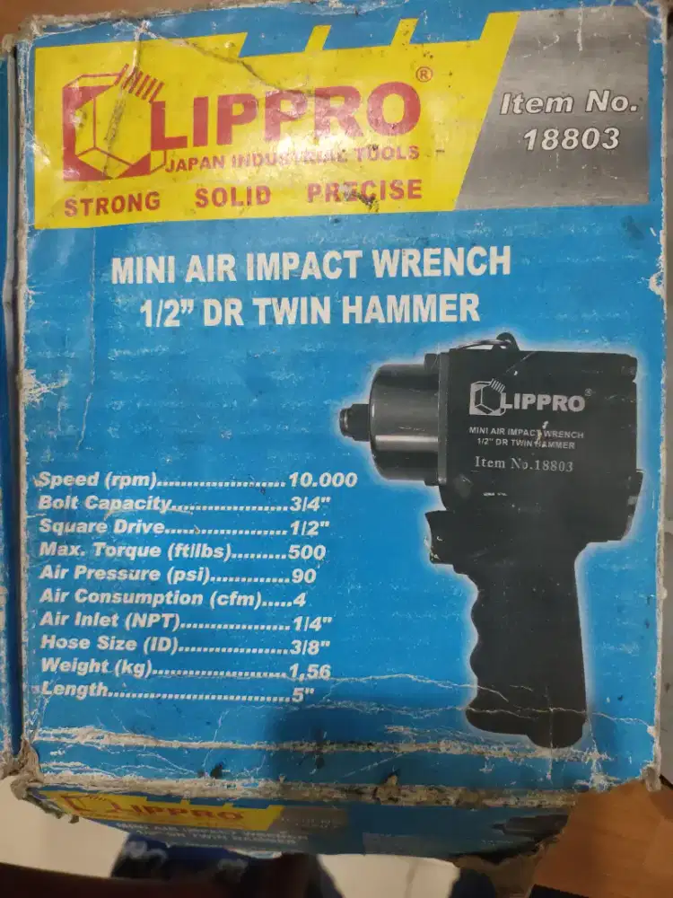 Lippro Mini Air Impact Wrench 1/2Twin Hammer18803 Bekas Normal LkpDus