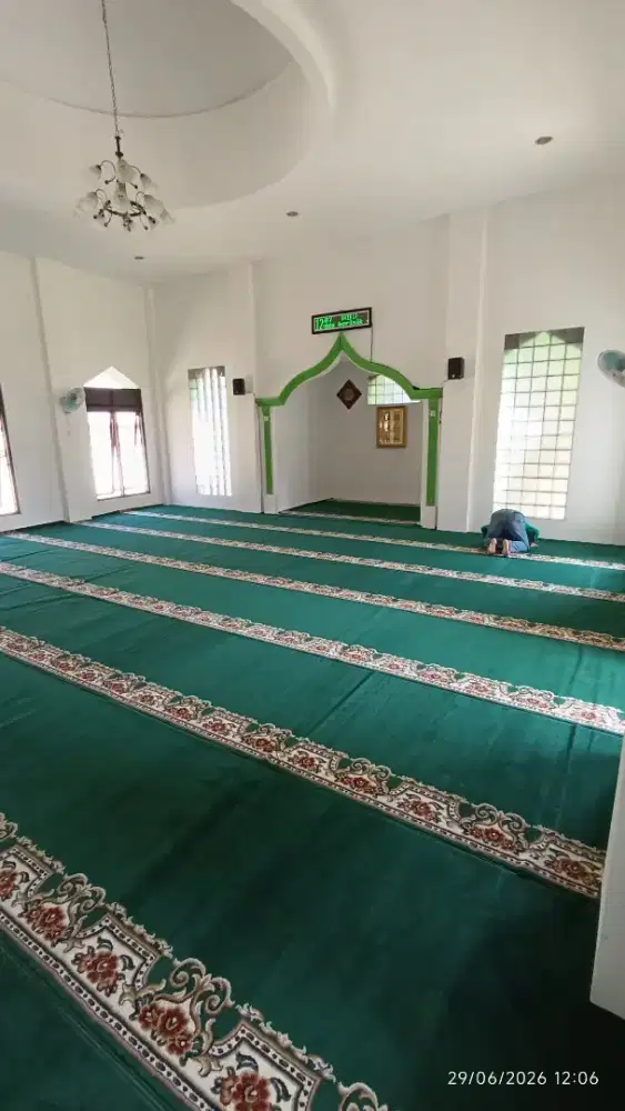 Jual karpet Masjid Tipe Majesty Hijau polos
