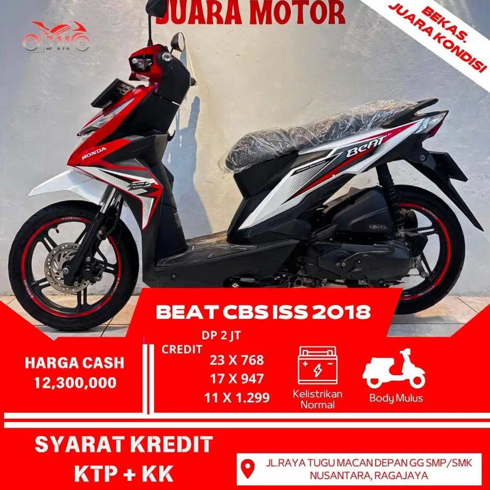 BEAT ISS 2018 SURAT LENGKAP PAJAK AKTIF TERAWAT UNIT SIAP PAKAI