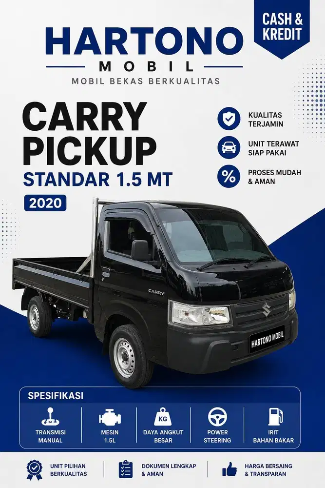 CARRY PICKUP STANDAR 1.5 MT 2020