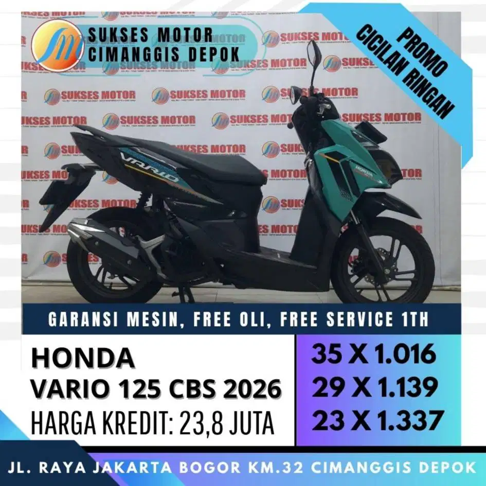 NEW VARIO 125 CBS 2026 MULUS LIKE NEW KM LOW CASH KREDIT CC PAYLATER