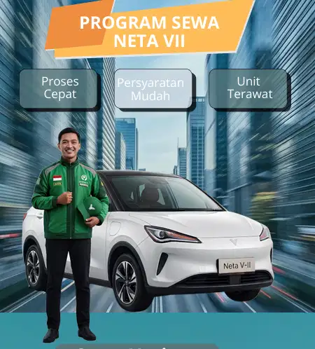 Sewa Mobil EV Neta V2 Harian Bisa Untuk Ojol & Pribadi