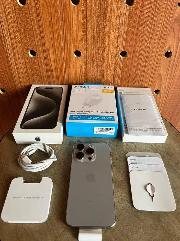 Second iBox iPhone 15 Pro 128GB Natural Titanium Fullset