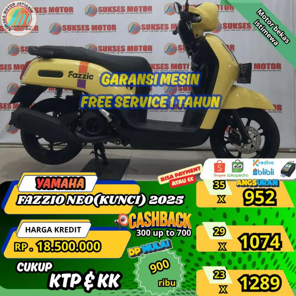 YAMAHA FAZZIO (KUNCI) 2025 PROMO PAMERANSUKSES SYRTKTP&KK(SUKSESMOTOR)