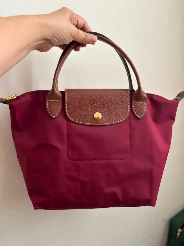 Tas Wanita Authentic Longchamp Le Pliage Short Handle