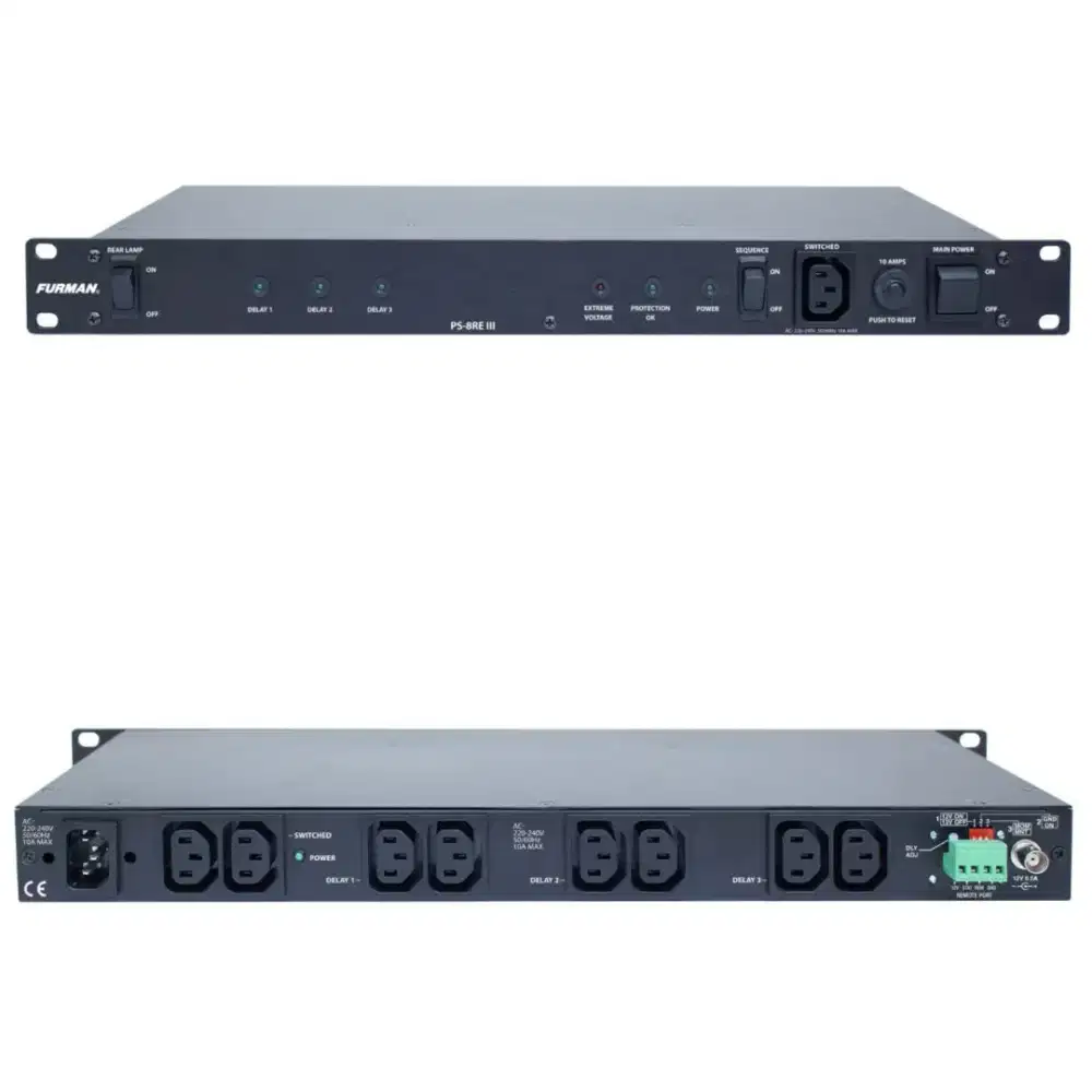 FURMAN PS 8RE III 10A Power Conditioner and Sequencer 220V-240V BU