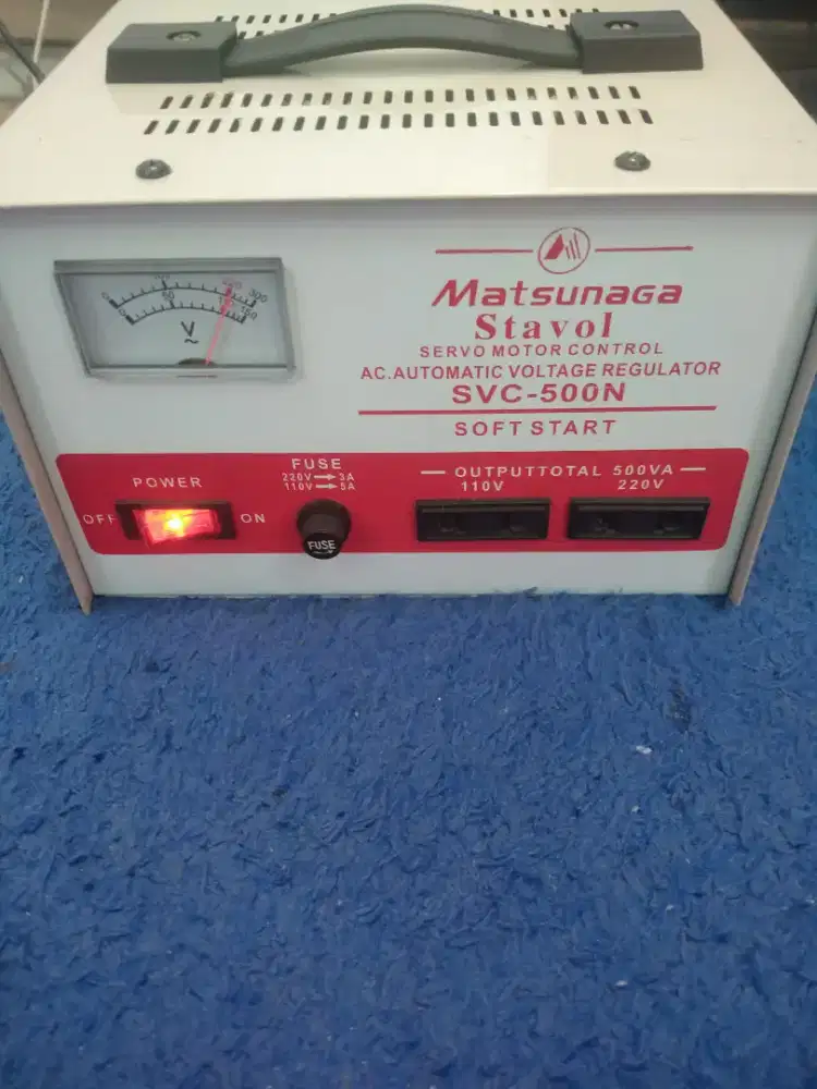 Stabilizer STAVOLT 500 Watt merk MATSUNAGA original jual 250k