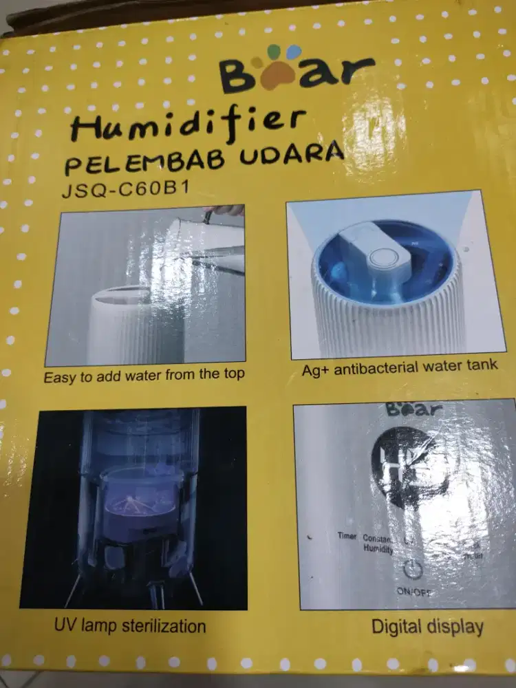 Boar Humidifier 6L JSQ-C60B1 Bekas Mulus Lengkap Dus