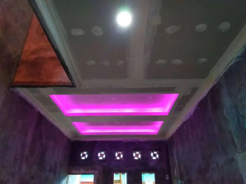 Percantik ruangan kantor anda dengan variasi gypsum dan drop cielling