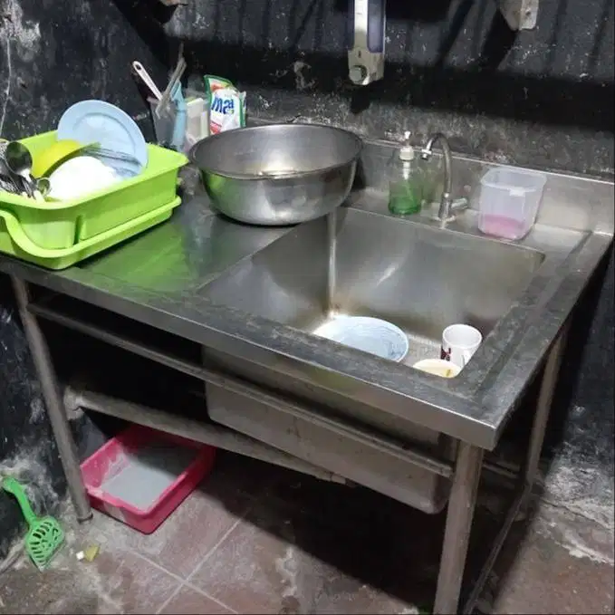 Tempat Cuci Piring Sink Stainless Steel 110x75x87 Cm