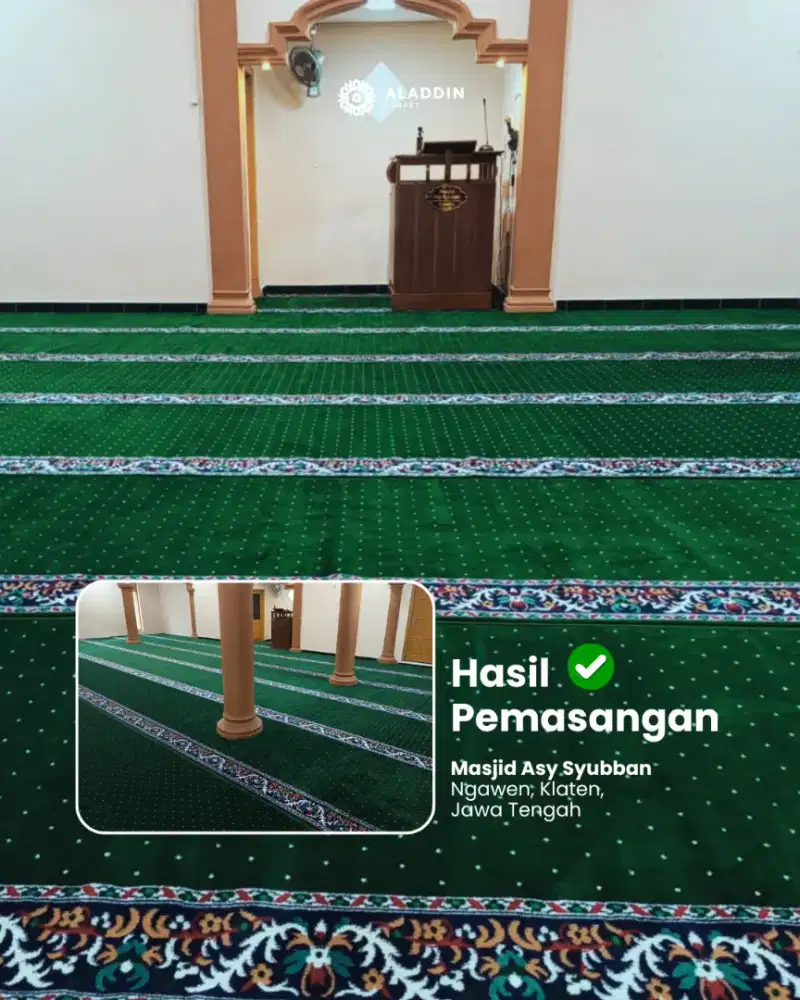 Karpet Masjid Terlengkap di Madiun dan Magetan, Alddin Karpet Jiwan