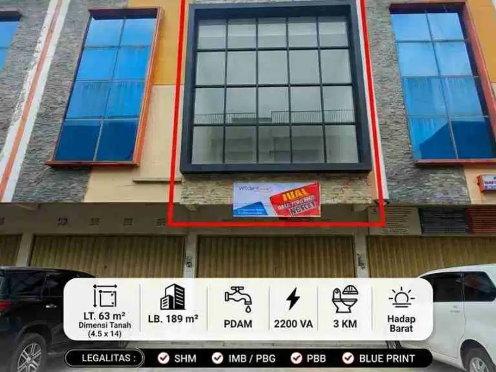 Dijual Dan Disewakan  Ruko 1 pintu
