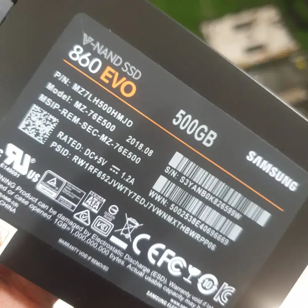 SSD SAMSUNG 860 EVO 500GB