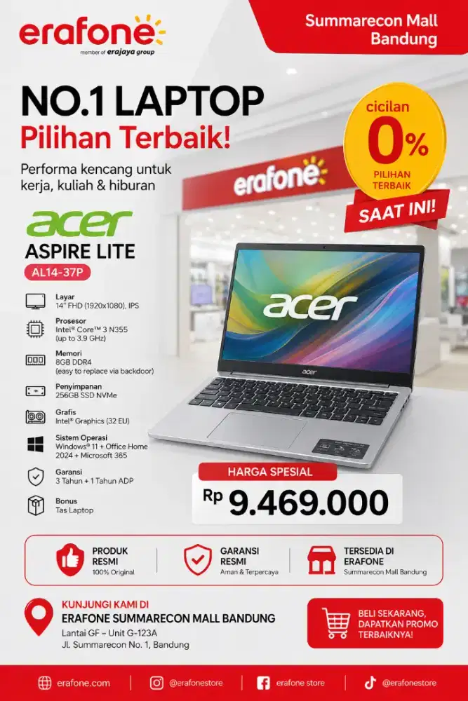Laptop Baru, Performa Juara!