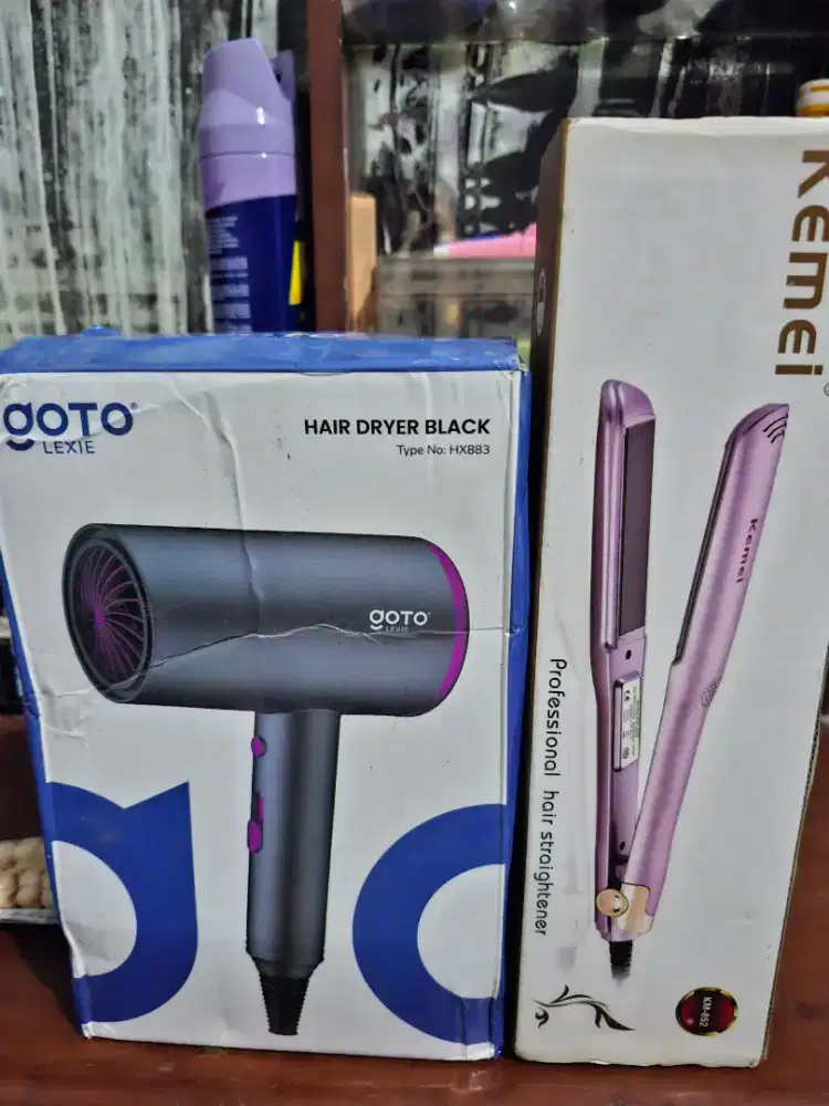 Hair dryer & catokan
