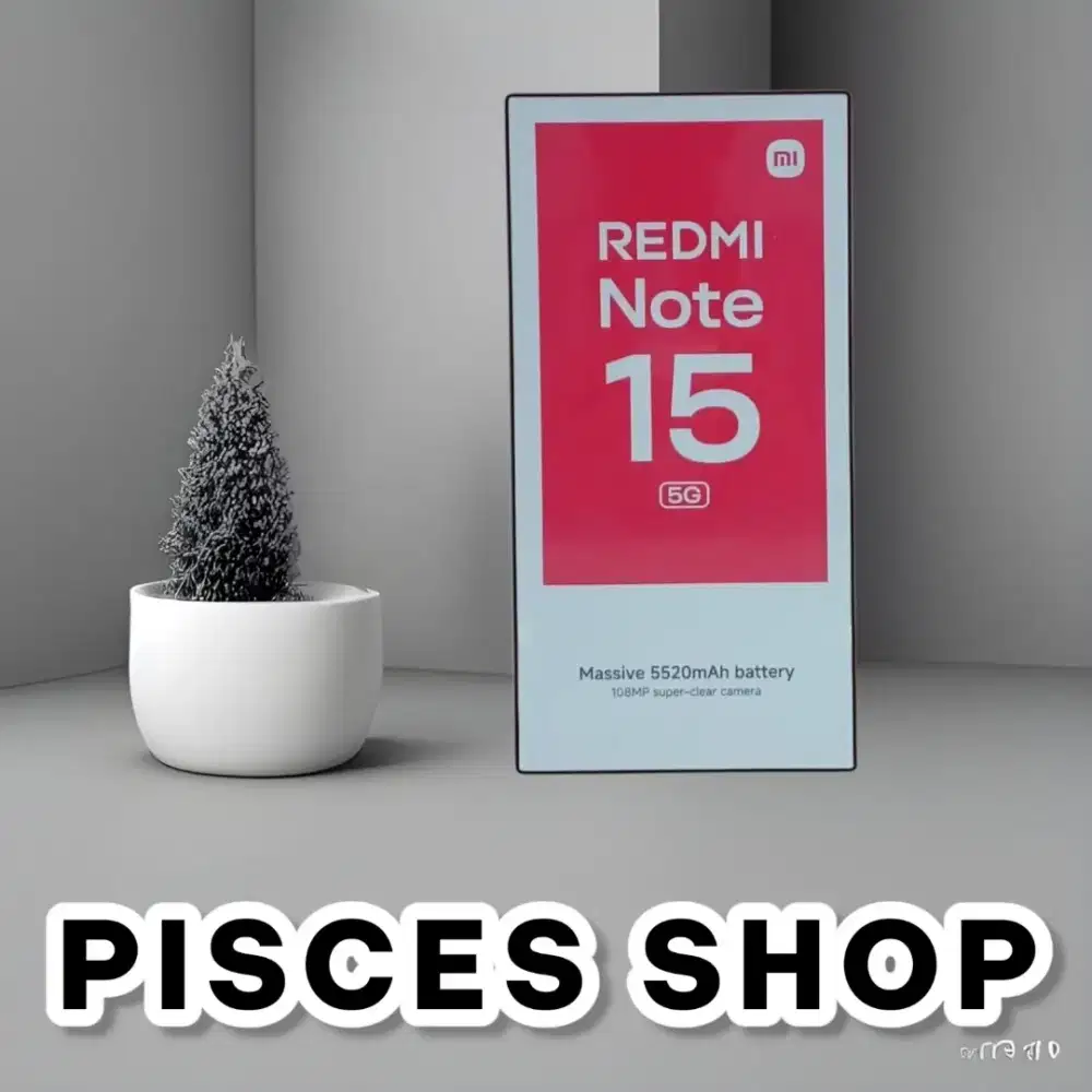 REDMI NOTE 15 5G RAM 8/256 NEW Segel Garansi Resmi 1 Tahun