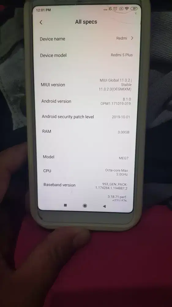 Redmi plus 5 orie 100% kondisi istimewa