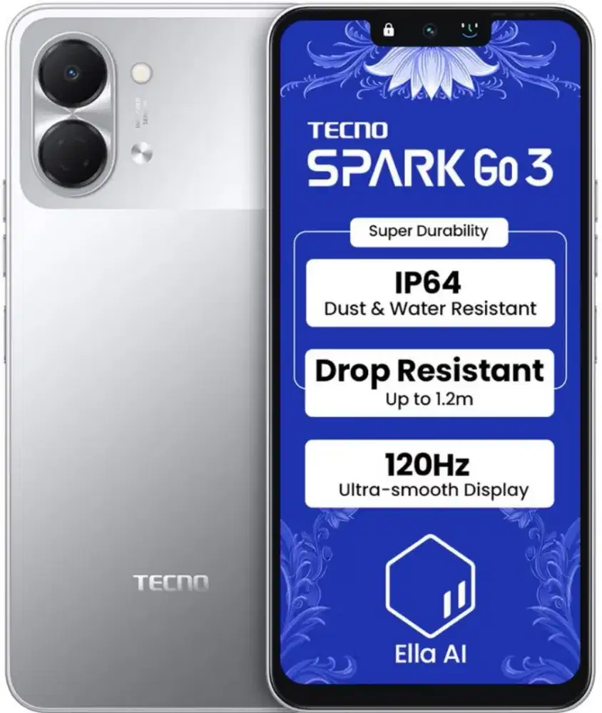 Cicilan hp Tecno spaark,go 3 cuma pakai ktp aja
