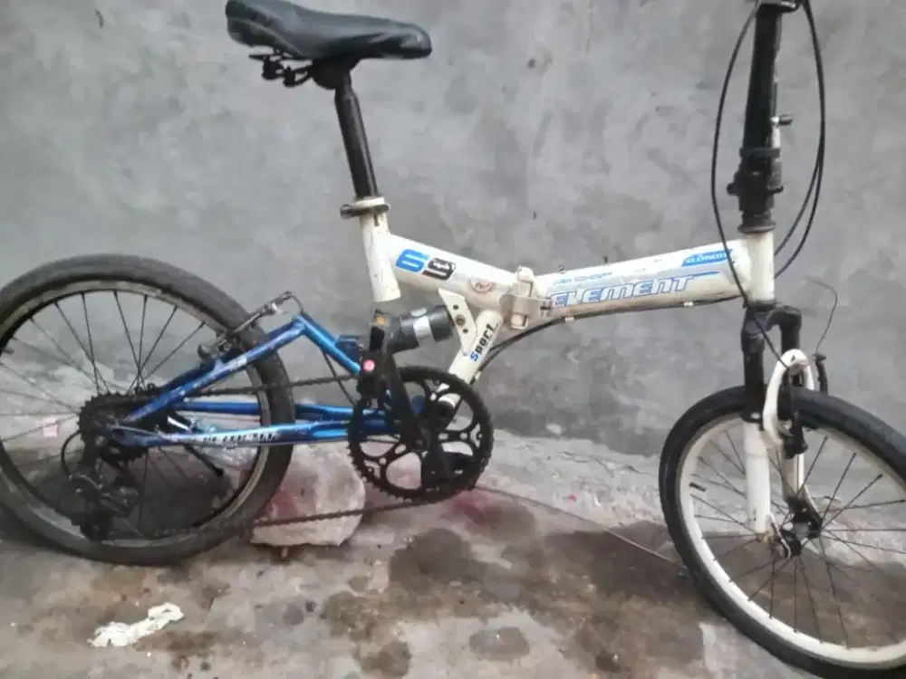 Sepeda lipat element 20 suspensi dobel