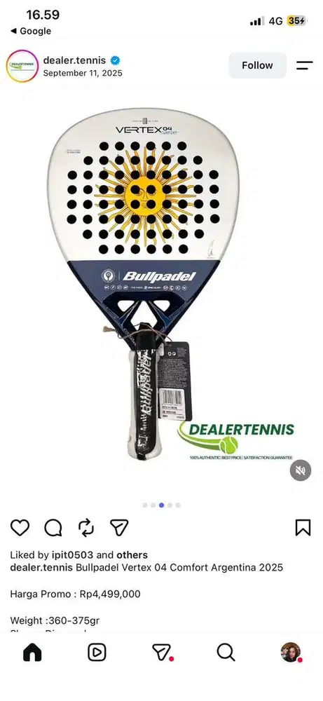 Bullpadel Vertex 04 Comfort Argentina 2025