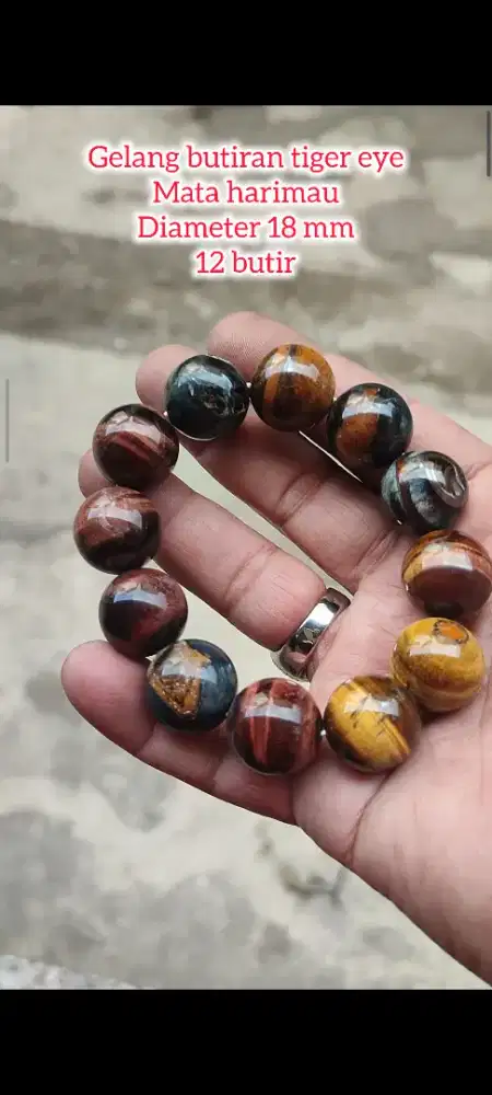 Gelang batu tiger eye bukan Bacan,safir,ruby burma,giok,bulu macan