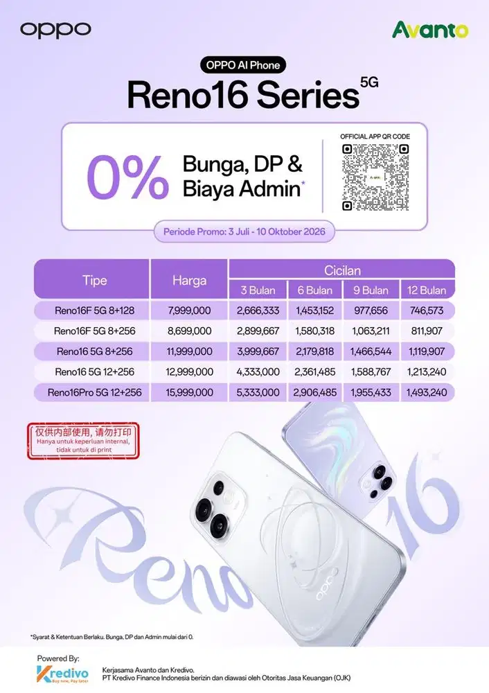 Promo oppo reno 16 series 5G